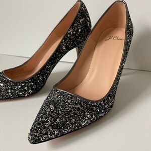Elsie Heels, Gunmetal Glitter